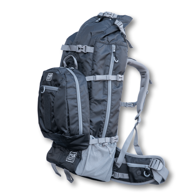 Рюкзак переноска  для собак Colossus| Big Dog Carrier & Backpacking Pack -  черный 