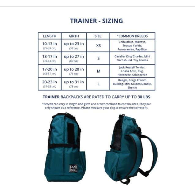Рюкзак сумка переноска для собак K9 Sport Sack®Trainer - серый 