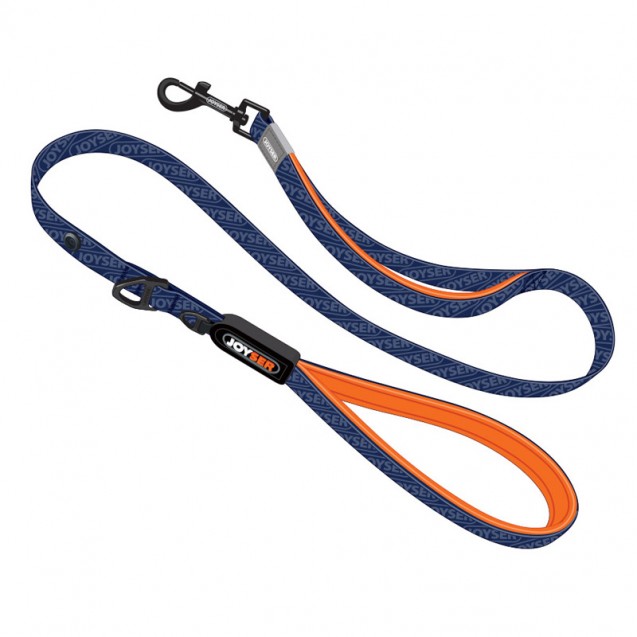 Поводок для собак JOYSER Walk Base Leash M синий с оранжевым