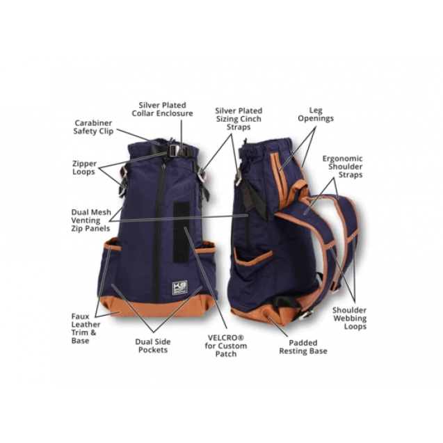 Рюкзак сумка  переноска для собак K9 Sport Sack® Urban 2- черный 