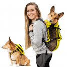 Рюкзак сумка переноска для собак три в одном K9 Sport Sack® Walk-On - желтый 